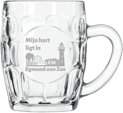 Gegraveerde Bierpul 55 cl Egmond aan Zee