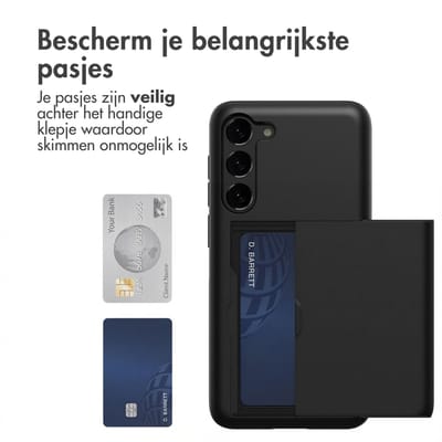 imoshion Hoesje met Pasjeshouder - Geschikt voor Samsung Galaxy S23 - Zwart