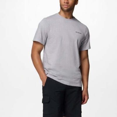 Columbia CSC™ Outdoor Back Graphic Tee Heren Outdoorshirt - Shale Purple, Scoped View