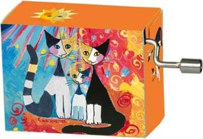 Muziekdoosje kunstenaars Rosina Wachtmeister Family we want to be together met melodie Für Elise van Beethoven