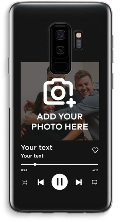 Gepersonaliseerd - Case Company® - Hoesje geschikt voor Samsung Galaxy S9 Plus hoesje - Music Player - Soft Cover Telefoonhoesje - Bescherming aan alle Kanten en Schermrand