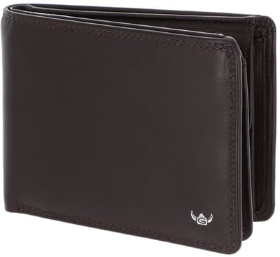 Golden Head Leren portemonnee Polo RFID Protect Scheintasche mit Geheimfach 1159 Dunkelbraun donkerbruin