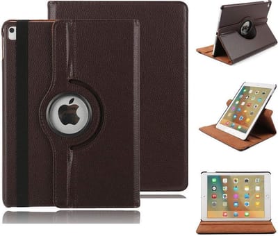 Ntech Hoes geschikt voor Apple iPad iPad Air (2019) 10.5 Draaibare Hoes - Bruin