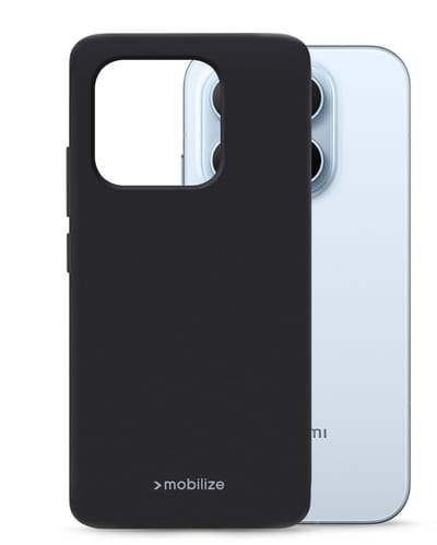 Mobilize Hoesje geschikt voor Xiaomi 17 Telefoonhoesje Flexibel TPU | Mobilize Rubber Gelly Backcover | 17 Case | Back Cover - Zwart