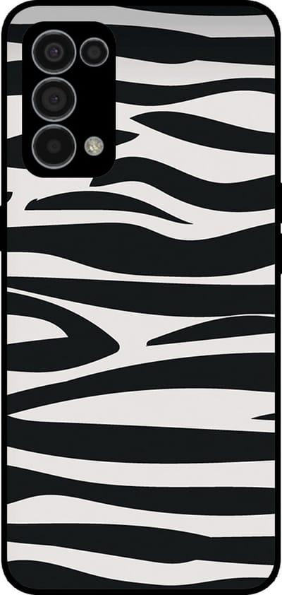 Smartphonica Telefoonhoesje Geschikt voor Oppo Find X3 Lite met zebra opdruk - TPU backcover case zebra design - Zwart Wit geschikt voor Oppo Find X3 Lite