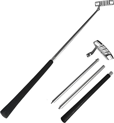 Opvouwbare Golf Putter - Reis Putter Golfclub - Golf Oefenen - 3-Delig Ontwerp - 87 cm - Zilver