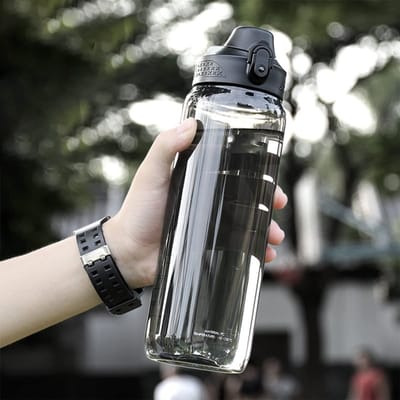 TSQIBU Grote Ultra Lekbestendige Hitte Warm Water Buiten Sport Water Voor Bevat Draag Gemakkelijk Te Openen Met Eén Hand Fles, Capaciteit, 600ml, 800ml, gray