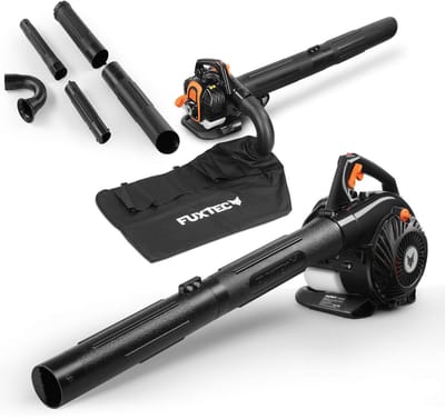 FUXTEC 3-in-1 Benzine Bladblazer & Bladzuiger FX-LBS126P – 25,4 cc 2-Takt – 225 km/u – 60L Opvangzak
