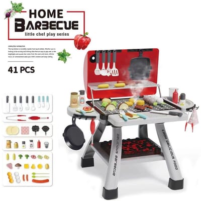 Kinderspeelhuisspeelgoed/simulatie spraygrill/spiesjes-groenten-fruit/baby kook- en kooksets/verjaardagscadeaus-vakantiecadeaus