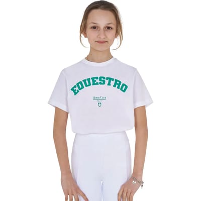 Katoenen meisjes-T-shirt Equestro Horse Club