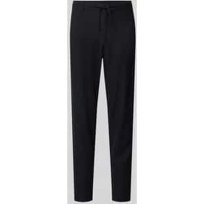 slim fit broek van mix van katoen en linnen model 'BRODY'