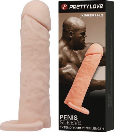 Pretty Love Realistische Penis Sleeve Medium Flesh