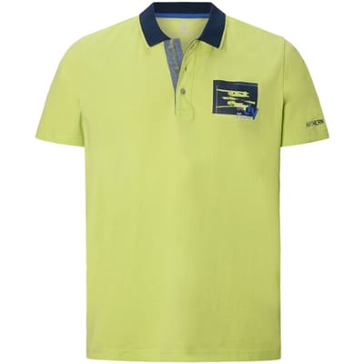 Jan Vanderstorm herren Poloshirt - 52/54 - lichtgroen - Plus Size