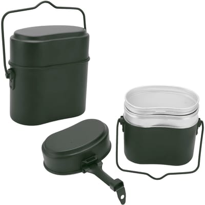 Golden crown - Multifunctionele lunchbox - Antislip - Compact en draagbaar - Hittebestendig tot 180°C - Ideaal voor kamperen en buitengebruik - Unisex