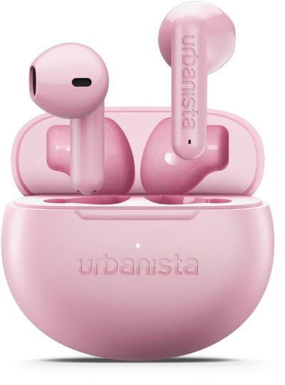 Urbanista Austin 2 Draadloze Oortjes – Bluetooth – Voor Sporten en Dagelijks Gebruik – 25u Afspeeltijd – IPX4 Waterbestendig – EQ3 Instellingen – Roze