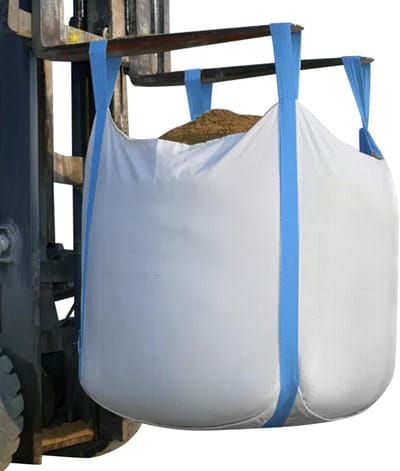 Big Bag Tuinzakken - Herbruikbare Zakken - Afval Verwerken - Versterkt Polypropyleen - 90x90x120 cm - Beige