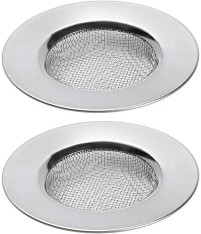 EXCITAT Gootsteenzeef - Gootsteenafvoerzeef - Diameter ongeveer 3,5 inch - Voor douche, badkuip of keukengootsteen - 2 stuks