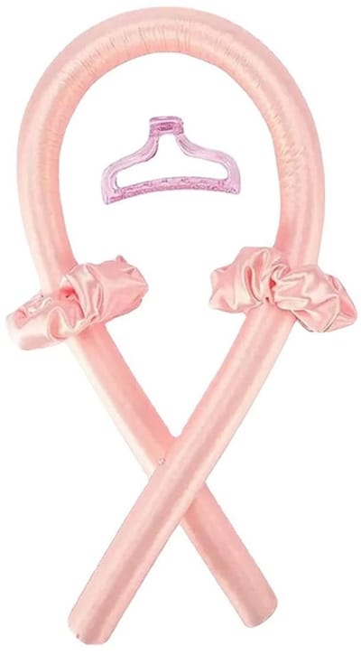 Krultape zonder hitte, zachte zijden krullen, golvend haar, zachte schuimkrullen (roze)