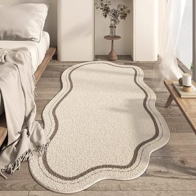 Franse Lichte Luxe Runner Vloerkleed Elegante Bloemendruk Slaapkamer Nachtkastje Tapijt Mode Kunst Huisdecoratie Koffietafel Bank Matten 60x150cm(23x59inch)