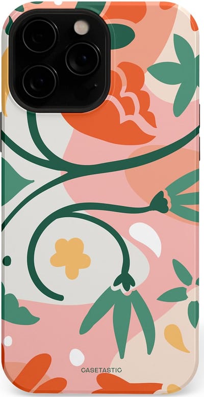 Casetastic Hoesje Geschikt voor Apple iPhone 13 Pro Max Magsafe - Stijlvolle Beschermende Duo-layer Case - Bloesem Pastels