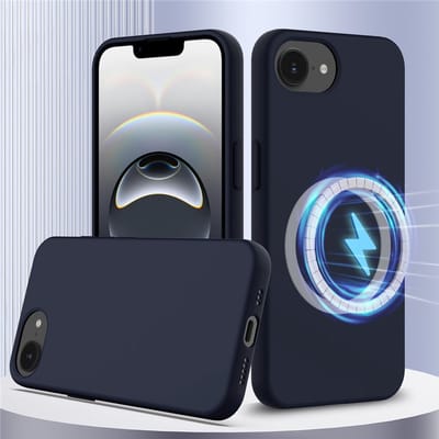 Coverup Hoesje - Geschikt voor iPhone 16e / 17e Hoesje - Coverup Liquid Colour Back Cover - MagSafe Compatible - Blauw