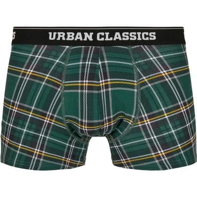 Urban Classics - 3-Pack Boxershorts set - S - Groen/Blauw
