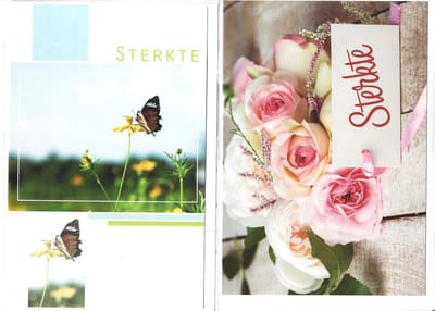 Beterschap Sterkte Wenskaarten 8 stuks