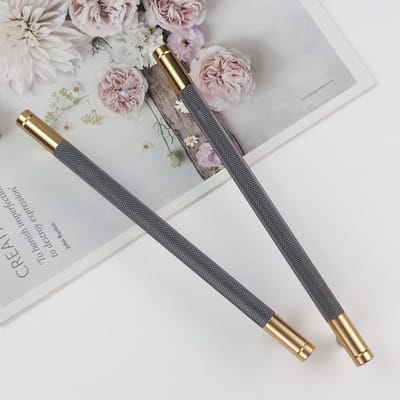 2 Stuks Kastgrepen Goud Moderne Handgrepen,192mm Gatafstand Deurgrepen Keuken Ladegrepen,Vintage Meubelgrepen Voor Keukenkasten,Commode,Garderobe(Gouden Grijs)