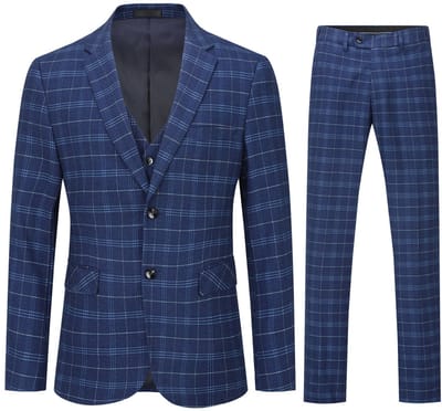 ALLTHEMEN Heren 3-Piece Suit - Heren pakjas voor zaken en bruiloften - XS