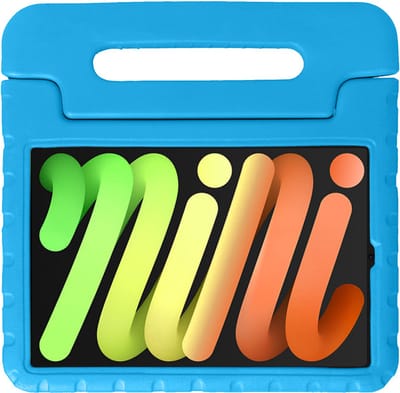 Hoesje - Geschikt voor Apple iPad Mini 7 (2024) - 8.3 inch - 7e Generatie - Kinderhoes Shockproof Bumper - Kidsproof Case - Tablet Hoes - Kinder Hoes Cover - Blauw