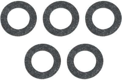 Dailygoods- Afdichtring 5x - 12,4 x 8,4 x 0,6 mm - Vezel - Compatibel met Briggs Stratton - Oliebestendig - Hoge temperatuur - Afdichtingsring