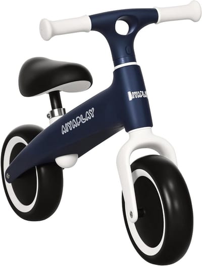 Loopfiets voor Kinderen 18-36 Maanden Blauw - Verstelbaar Zadel en 2 Wielen