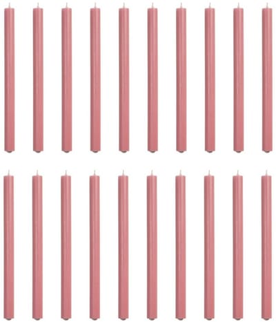 RUSTIK LYS DINERKAARS OUD ROZE 2,1 x 30 cm doos 20 stuks