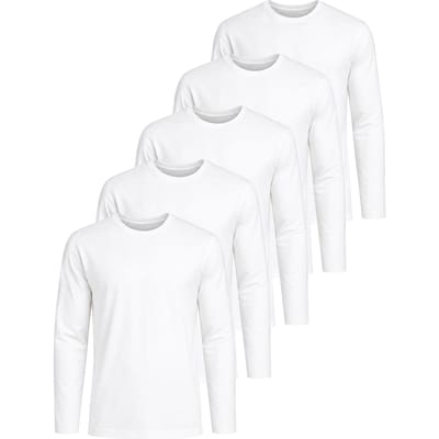 Kruze | T-shirts met lange mouwen voor heren – 5-pack