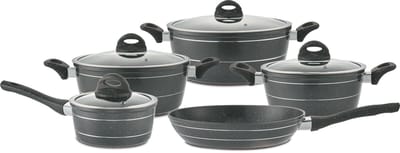 Kadirelli Pannenset - 9-delig - Zwart - Inductie - PFAS-Vrij