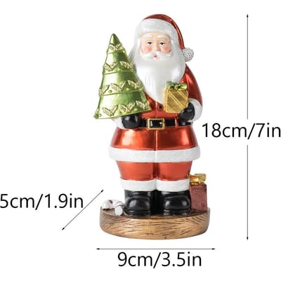 Nieuwe Kerstman Ornamenten Creatieve Huis Kerstversiering Feestdag Kerstcadeau Hars Ambachten white