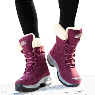 Livano Sneeuwboots - Sneeuwschoenen - Snowboots - Wintersport - Dames - Ski Gadgets - EU36 - Rood
