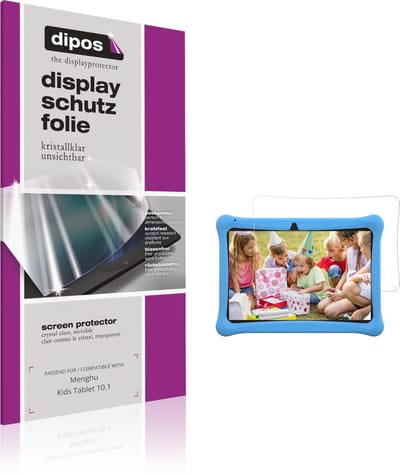 dipos – 2x Beschermfolie geschikt voor Menghu Kids Tablet 10.1 | Krasbestendige & heldere Screenprotector Ultra-Thin