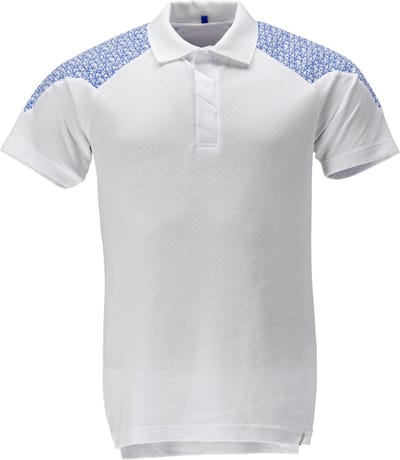 Mascot Food & Care Poloshirt 20083-933 - wit/helder blauw - 2XL