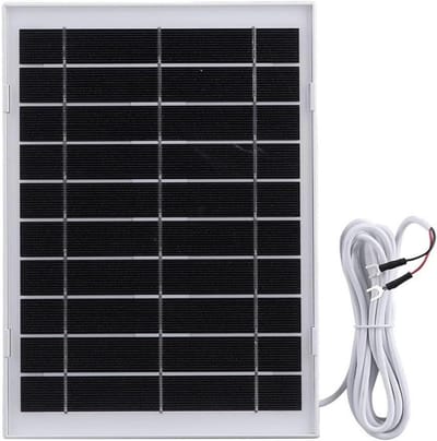 Solar Charger - Zonnepaneel Deurbel - Deurbel Opladen - Weerbestendig IP65 - 10W Vermogen - Wit