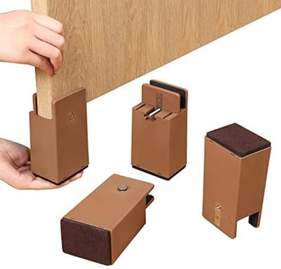 Verstelbare meubelverhogers 10 cm - Set van 4 voor lage meubels, ideaal voor stoelen en tafels