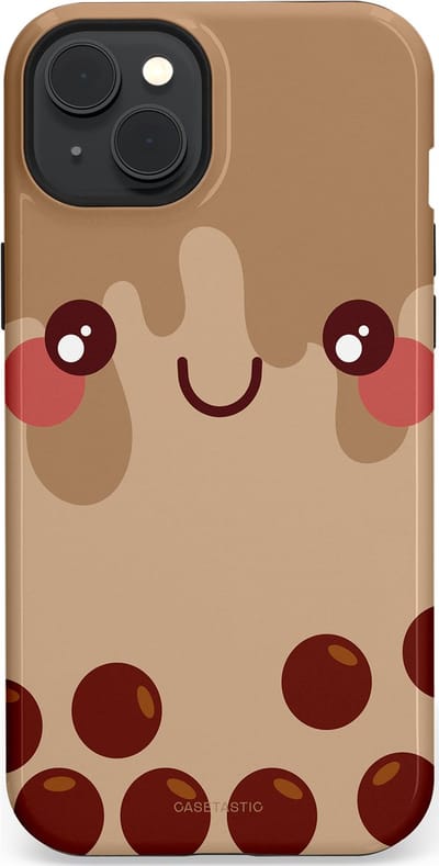 Casetastic Hoesje Geschikt voor Apple iPhone 15 Plus Magsafe - Stijlvolle Beschermende Duo-layer Case - Smeltende choco bolletjes
