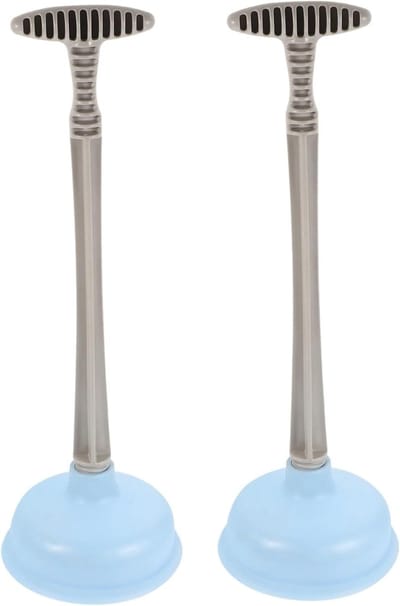 Ontstoppingsset 2 Stuks - Toilet Ontstopper - Sanitair Reinigen - Krachtige Zuignap - 41.5 cm Lengte - Zoals Getoond