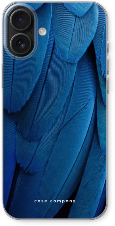 Case Company® - Hoesje geschikt voor iPhone 16 Plus hoesje - Pauw - Soft Cover Telefoonhoesje - Bescherming aan alle Kanten en Schermrand