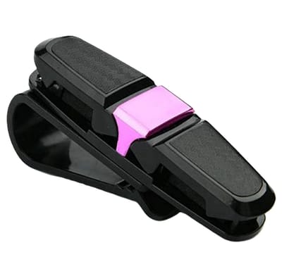 Zonnebril Houder Auto – Luxe Zonneklep Clip Zwart/Goud – Multifunctionele Brilhouder Auto – Anti-Kras & Stevige Klem – Auto Accessoire