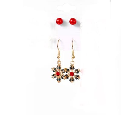 Akyol - Kerst oorbellen – ijsster oorbellen – kerst - oorbellen kerst -ijssteroorbellen - kerst accessoires – kerst – kerstmis – Christmas - kerstboom oorbellen - oud en nieuw – kerst accessoire – kerst – feestdagen
