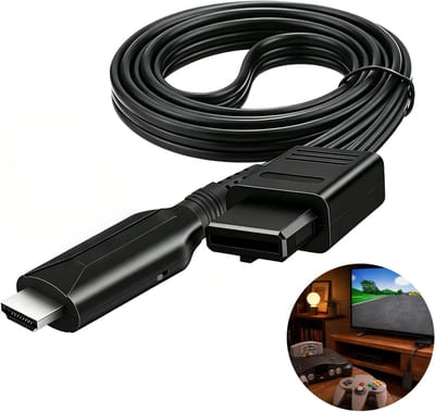 SCART Naar HDMI Converter | RCA Naar HDMI Adapter | 1080p HD Signaal Converter | Voor Oude Gameconsoles En AV Apparaten | Compatibel Met Alle Moderne Tv's | Plug & Play Zonder Stuurprogramma's| Cyslmuk®