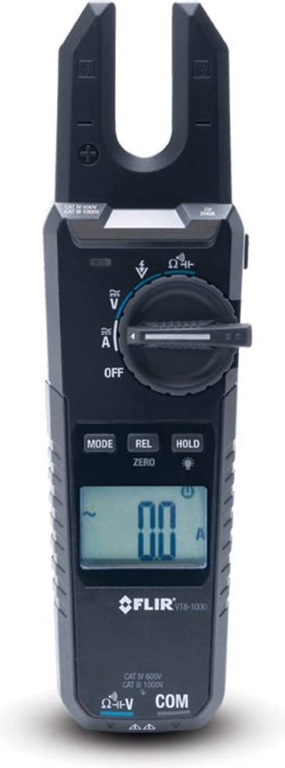 FLIR VT8-1000 Stroomtang Digitaal – CAT IV 600 V, CAT III 1000 V – Weergave (counts): 6000