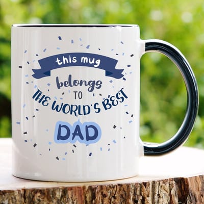 This mug belongs to best DAD mok - Valentijn cadeautje voor hem - Valentijn cadeautje voor haar - Valentijnsdag - Verjaardag cadeau - Cadeau voor man - Cadeau voor vrouw - Grappige cadeaus - Mokken - Vaderdag cadeautje - Moederdag