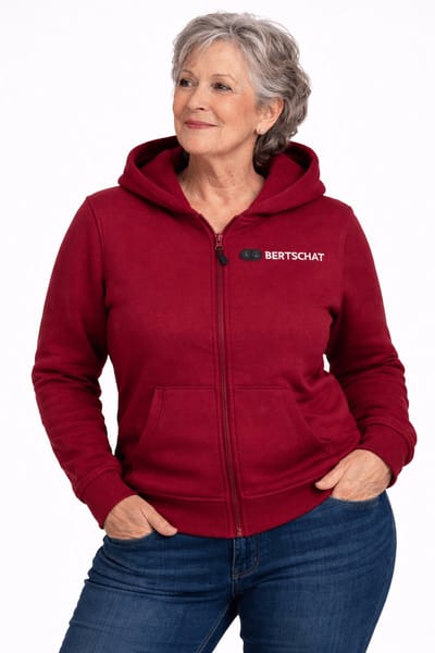Verwarmde Hoodie - Vrouwen | Verwarmd Vest | Dual Heating | Bordeauxrood | Incl. twee powerbanks | S